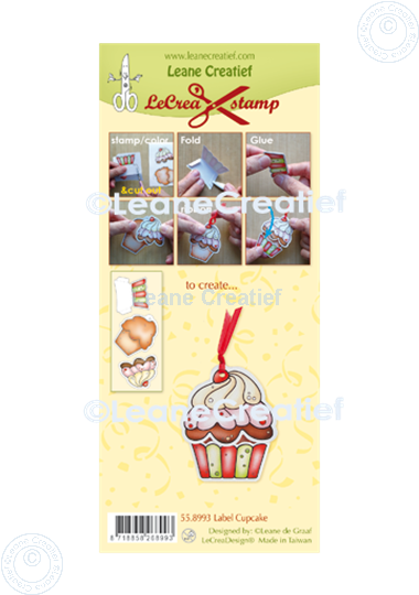 Image sur LeCreaDesign® tampon clair à combiner Label petit gâteau-cupcake