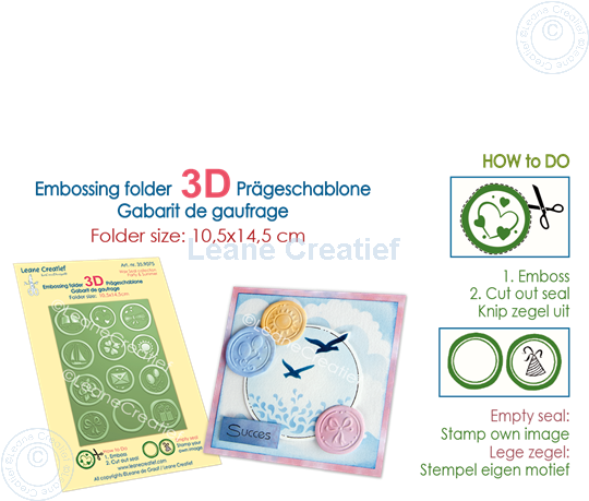 Picture of 3D embosing folder Wax seals Party & Summer