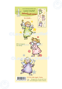 Picture of LeCreaDesign® combi clear stamp Little Angels - Fairies