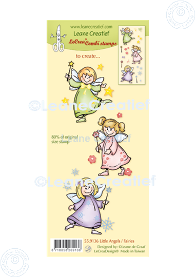 Picture of LeCreaDesign® combi clear stamp Little Angels - Fairies