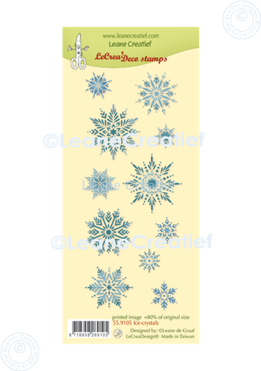 Picture of LeCreaDesign® deco clear stamp Ice crystals