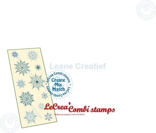 Image sur LeCreaDesign® deco tampon clair Cristaux de glace