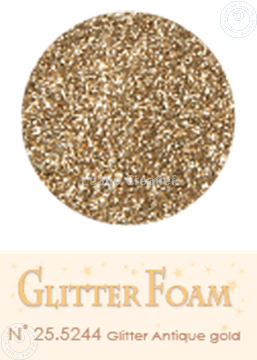 Afbeeldingen van Glitter Foam A4 sheet Antique gold