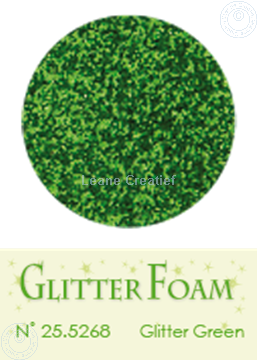 Afbeeldingen van Glitter Foam A4 sheet Green