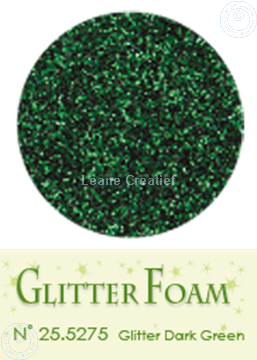 Afbeeldingen van Glitter Foam A4 sheet Dark green