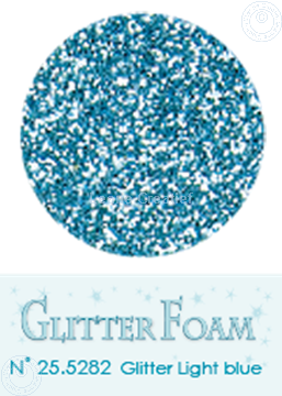 Afbeeldingen van Glitter Foam A4 sheet Light blue