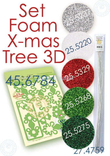 Picture of Set 124 Foam X-mas Tree 3D