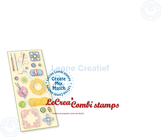 Picture of LeCreaDesign® combi clear stamp Crochet items