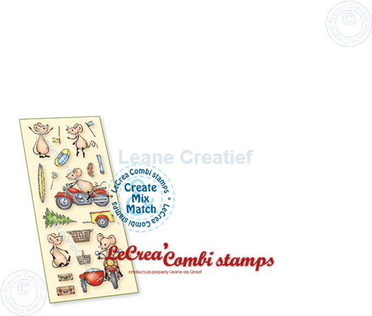 Bild von LeCreaDesign® Silikon kombi Stempel Kleine Motor Maus