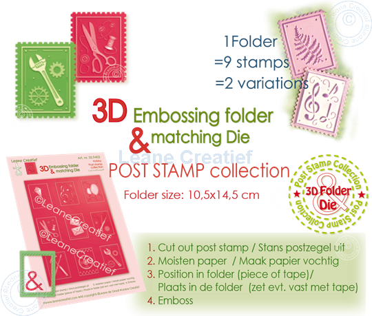Image sur 3D gaberit de gaufrage & matrice, Timbres 3x4cm, Loisirs, 9 motifs
