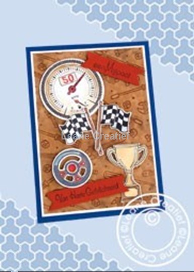 Image sur Racing car birthday card