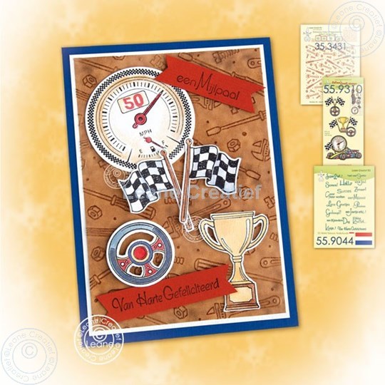 Image sur Racing car birthday card