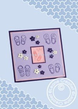 Picture of Baby card baby shoes
