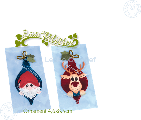 Image sur Lea’bilitie® Ornament Père Noël - Renne matrice pour découper & gaufrage