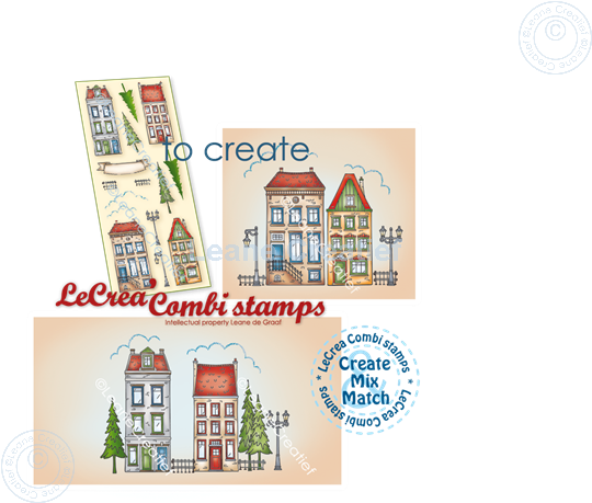 Image sur LeCreaDesign® tampon clair à combiner Scène de Maison